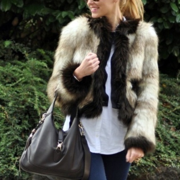 Rare HTF Lanvin X H&M Collaboration Faux Fur Jacket NWOT - Picture 2 of 15